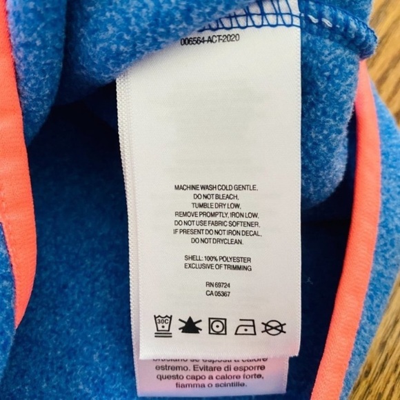 Columbia MCM Monogram Embroidered Fleece Sweater Jacket L - Picture 10 of 13